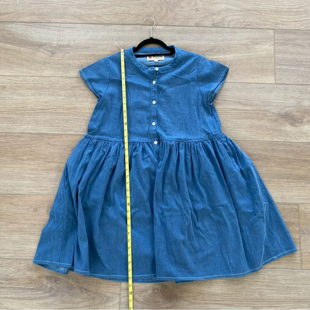 Blue Denim Mini Dress - Picture 7 of 12